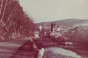 Foto 9: pohled od Písečné s mostkem přes silnici pro navážení dřeva