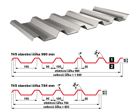 T45 střešní